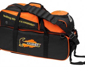 Hammer Triple Tote 3 Ball Bowling Bag with Removable Pouch